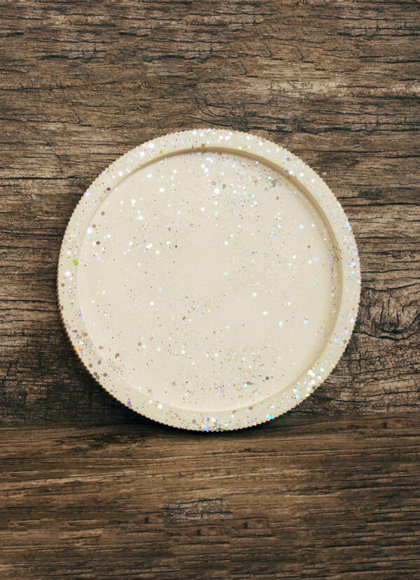 Large tray with glitters